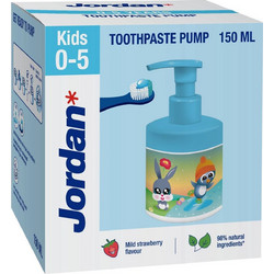 Jordan Kids 0 - 5 Mild Strawberry Βρεφική & Παιδική Οδοντόκρεμα 150ml