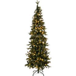 Χριστουγεννιάτικο Δέντρο Slim Iliadis με Φωτάκια Led 240cm Πράσινο 90541