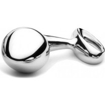 Njoy Pure Stainless Large Πρωκτική Σφήνα Ασημί