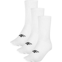 4F Ανδρικές Κάλτσες Ψηλές Λευκές 3Pack 4FWMM00USOCM280-10S