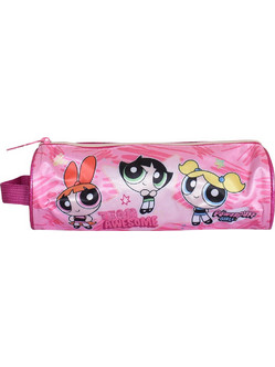 SunCe Power Puff Girls Κασετίνα Βαρελάκι Ροζ PK5-301-MULTI