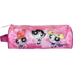 SunCe Power Puff Girls Κασετίνα Βαρελάκι Ροζ PK5-301-MULTI