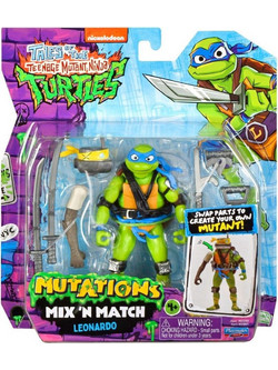 Playmates Toys Teenage Mutant Ninja Turtles Mayhem Mix 'N Match Leonardo Φιγούρα Δράσης για 4+ Ετών 12cm