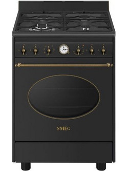 Smeg CO60GMAN2 Αερίου Κουζίνα Ηλεκτρική 70lt με Εστίες Αερίου 60cm