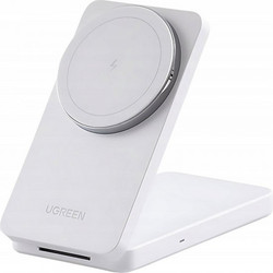 Ugreen W528 2in1 Magsafe Ασύρματος Φορτιστής 20W White