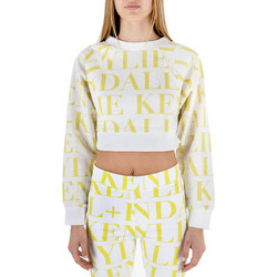 Kendall + Kylie Γυναικείο Φούτερ Άσπρο Κίτρινο KKW3601606-38
