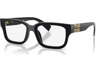 Miu Miu MU02YV 16K1O1 Ανδρικός Σκελετός Γυαλιών Οράσεως Κοκάλινος Μαύρος