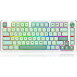 Redragon Cyrus K681 Pro Ασύρματο Μηχανικό Gaming Πληκτρολόγιο TenKeyLess RGB White Lime