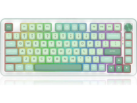 Redragon Cyrus K681 Pro Ασύρματο Μηχανικό Gaming Πληκτρολόγιο TenKeyLess RGB White Lime