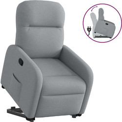 vidaXL Πολυθρόνα Relax με Υποπόδιο Ανακλινόμενη Γκρι VDXL3302972