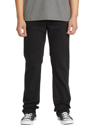 Volcom Solver Ανδρικό Τζιν Παντελόνι Ελαστικό Κανονική Εφαρμογή Μαύρο A1932507-BKO