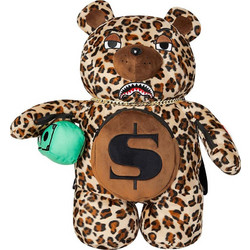 Sprayground Leopard Money Bear B7282 Αδιάβροχο Σακίδιο Πλάτης 32lt Καφέ