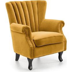 PoliHome Πολυθρόνα Κίτρινη Pearl 162399929