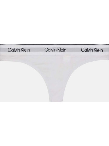 Calvin Klein Βαμβακερό Γυναικείο String Λευκό LV00QF8518-100