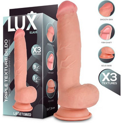 LateToBed Lux Klaus Triple Density Ρεαλιστικό Dildo με Βεντούζα & Όρχεις 23.8cm Flesh