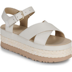 UGG Aubrey Καλοκαιρινές Γυναικείες Πλατφόρμες Ψηλές Εκρού 1169650-JSM