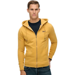 Superdry Ανδρική Ζακέτα Φούτερ με Κουκούλα και Φερμουάρ Κίτρινη M2014128A-8UV
