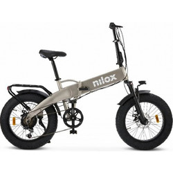 Nilox X10 Σπαστό Ηλεκτρικό Fat Bike 20" 250W με 6 Ταχύτητες και Δισκόφρενα Γκρι
