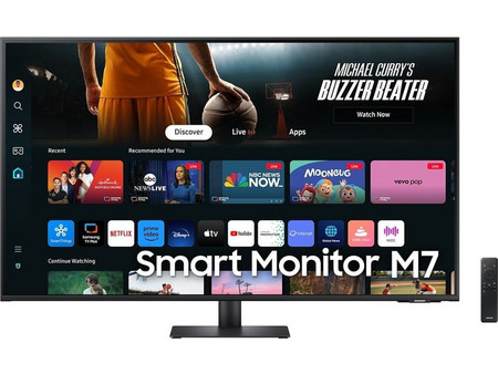 Samsung M7 M70F VA HDR Smart Monitor 43" 3840x2160 4K UHD 60Hz 4ms Black