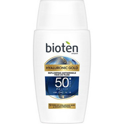 Bioten Hyaluronic Gold Αντηλιακό Γαλάκτωμα Προσώπου Αντιγηραντικό SPF50+ 50ml