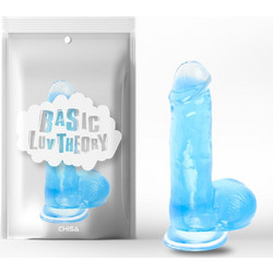 Chisa Novelties Euphoria Ρεαλιστικό Dildo με Βεντούζα & Όρχεις 18cm Μπλε