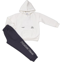 TraX Παιδικό Σετ Φόρμας Μπεζ Navy Μπλε 48821