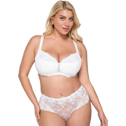 Luna Venus Γυναικείο Slip με Δαντέλα Λευκό 25501