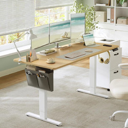 Songmics Γραφείο Ξύλινο Ρυθμιζόμενο Ύψος 160x70x120cm LSD136YA01