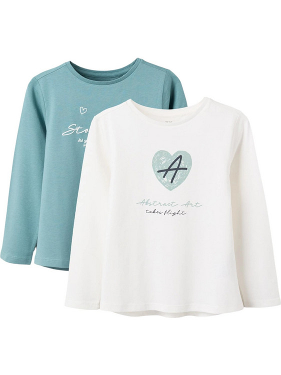 Zippy Σετ Παιδικά T-Shirt Μακρυμάνικα Βεραμάν Λευκό 31075511041