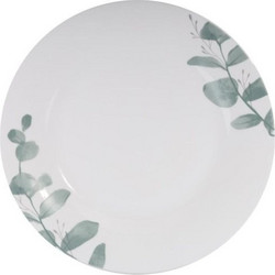 Bormioli Rocco Aria Leaf Green Πιάτο Ρηχό Πορσελάνης 25.5cm ME25031525