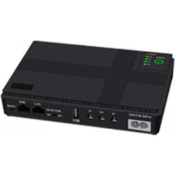 POE1018P Mini UPS 18W 5-24V με 6 Θύρες LAN / PoE / USB-A / DC