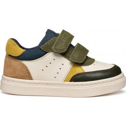 Geox Nashik Παιδικά Sneakers Μπεζ Χακί Navy Μπλε B465NC08522C1M3X