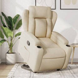 vidaXL Πολυθρόνα Relax Ανακλινόμενη Μπεζ 3204491
