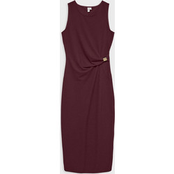 Vero Moda Midi Βραδινό Φόρεμα Μπορντό 10337644