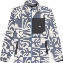 Quiksilver Παιδική Ζακέτα Fleece με Φερμουάρ Λευκή Γκρι EQBPF03016-BND6
