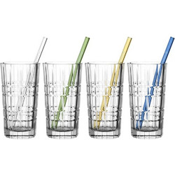 Leonardo Σετ Ποτήρια Νερού Γυάλινα 400ml 4τμχ 217.052204