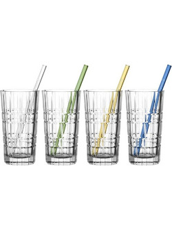 Leonardo Σετ Ποτήρια Νερού Γυάλινα 400ml 4τμχ 217.052204