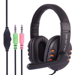 Ovleng X6 Gaming Headset Over Ear Black Orange