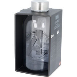 Stor Marvel Avengers Παιδικό Παγούρι Γυάλινο Διαφανές 620ml