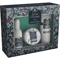 Tesori d'Oriente Muscio Bianco Eau de Parfum 100ml + Shower Gel 250ml + Scented Candle 109gr