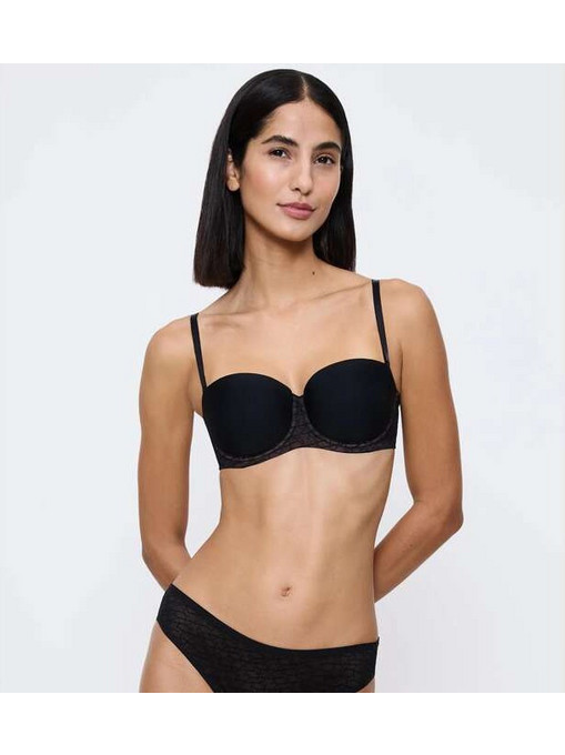 Triumph Signature Sheer Σουτιέν Strapless με Ελαφριά Ενίσχυση με Μπανέλα Μαύρο 10224861-0004