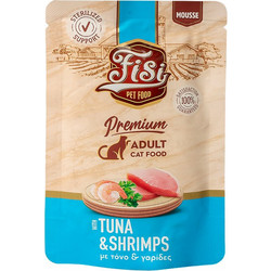 FISI Adult Sterilised Mousse with Tuna & Shrimps 80gr