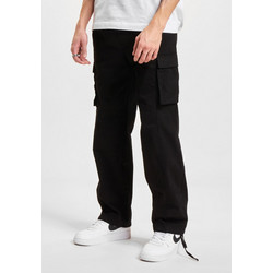Def Ανδρικό Παντελόνι Cargo Joggers Κανονική Εφαρμογή Μαύρο DFCP068-00007