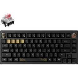 Keychron Black Myth Wukong Deluxe Edition Ασύρματο Μηχανικό Gaming Πληκτρολόγιο 65% με TTC Golden Pink Διακόπτες RGB Black