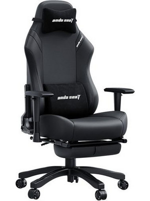 Anda Seat Luna Pro Καρέκλα Gaming Δερματίνης με Ρυθμιζόμενα Μπράτσα και Υποπόδιο Μαύρη