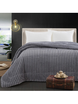 Beauty Home Κουβερτοπάπλωμα Υπέρδιπλο 220x240 Art 12524 Ανθρακί