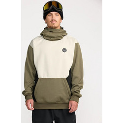 Volcom Ανδρικό Φούτερ με Κουκούλα & Τσέπες Χακί Μπεζ G4152602-MIL