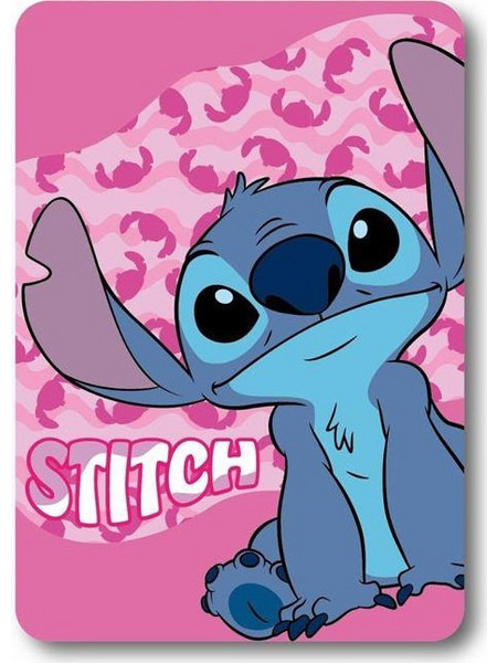 Dimcol Stitch 28 Κουβέρτα Κούνιας Fleece 100x140 Ροζ