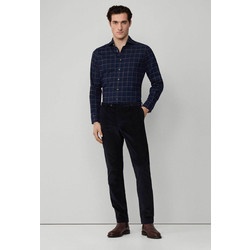Hackett Ανδρικό Παντελόνι Chino Κοτλέ Slim Εφαρμογή Navy Μπλε HM2100019R