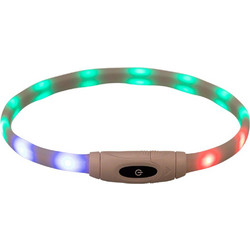 Trixie Flash Light Ring Κολάρο Σκύλου Φωτιζόμενο Πολύχρωμο 0.7x65cm